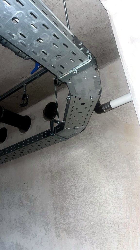 We4Mounting cable tray installation project 3