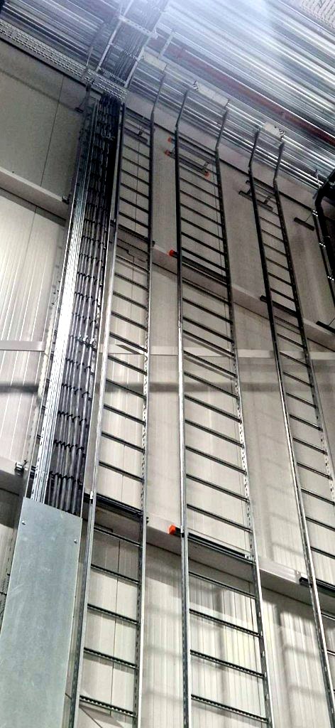 We4Mounting cable tray installation project 5