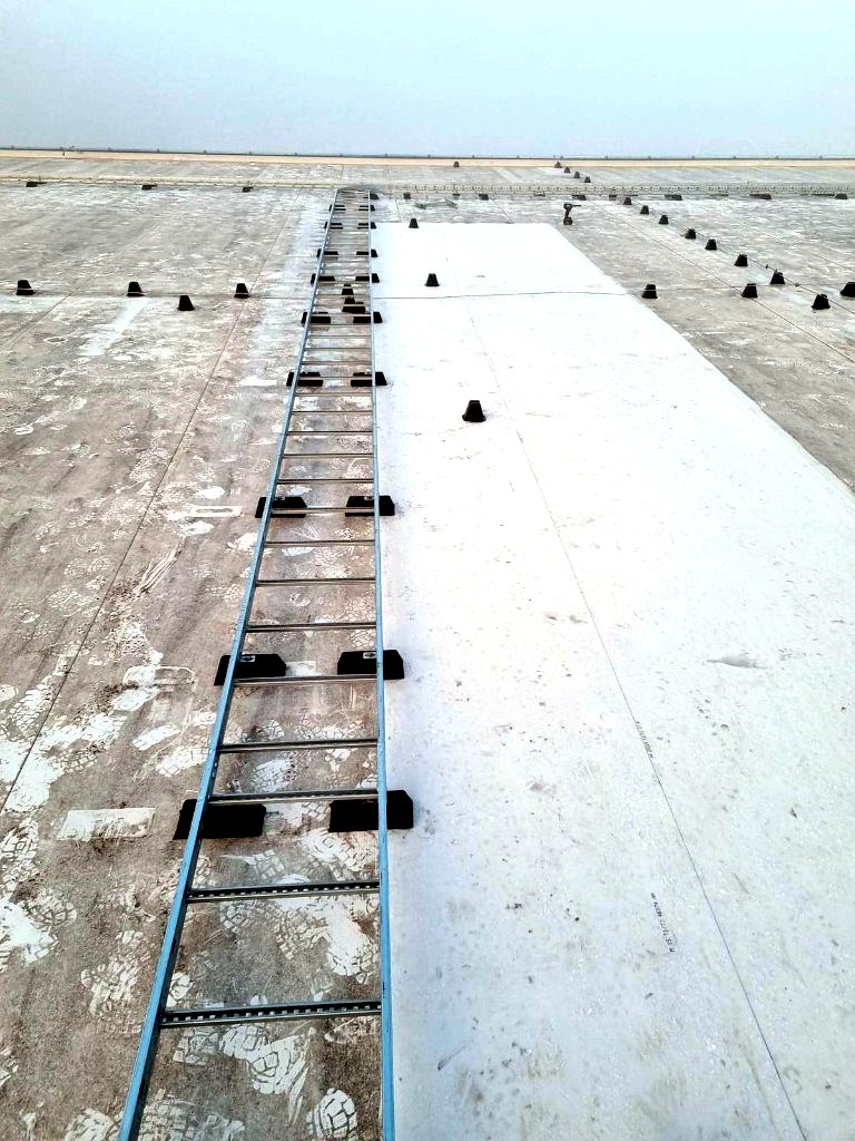 We4Mounting cable tray installation project 12