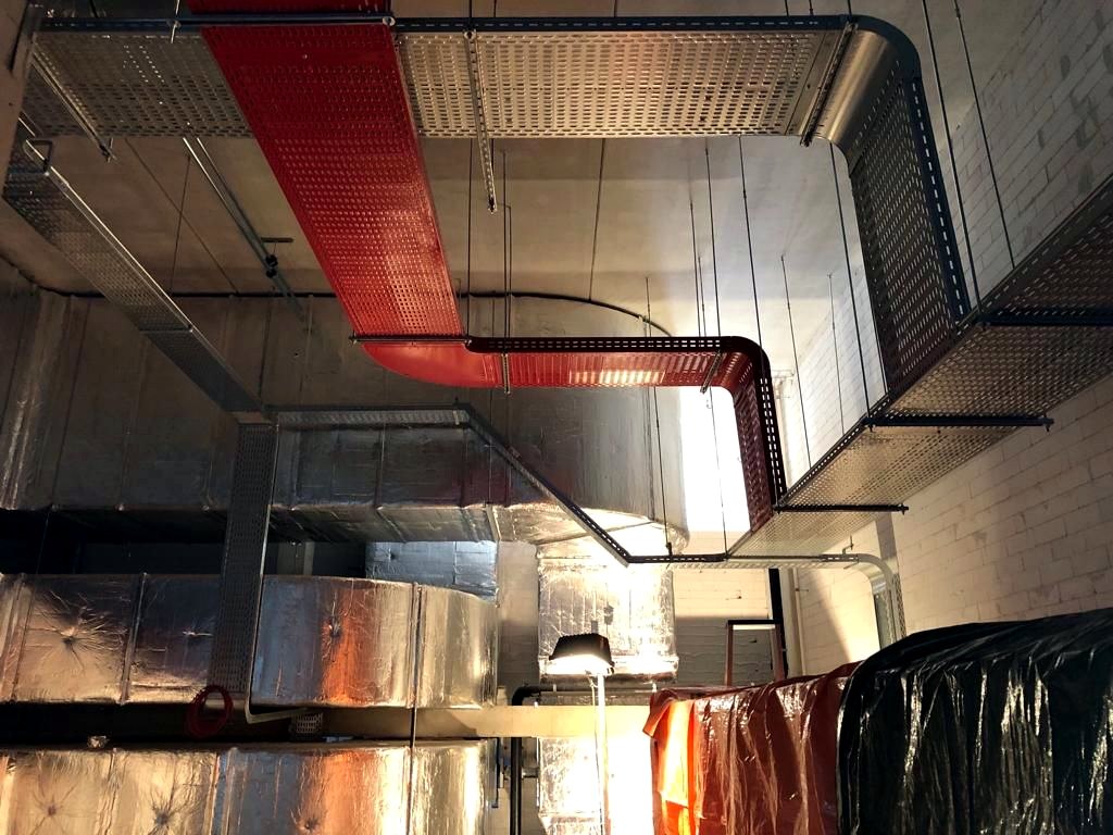 We4Mounting cable tray installation project 18